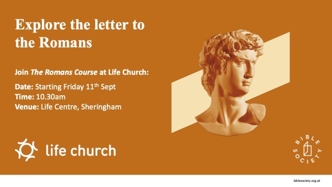Romans Bible Study Course Sep - Nov Flyer