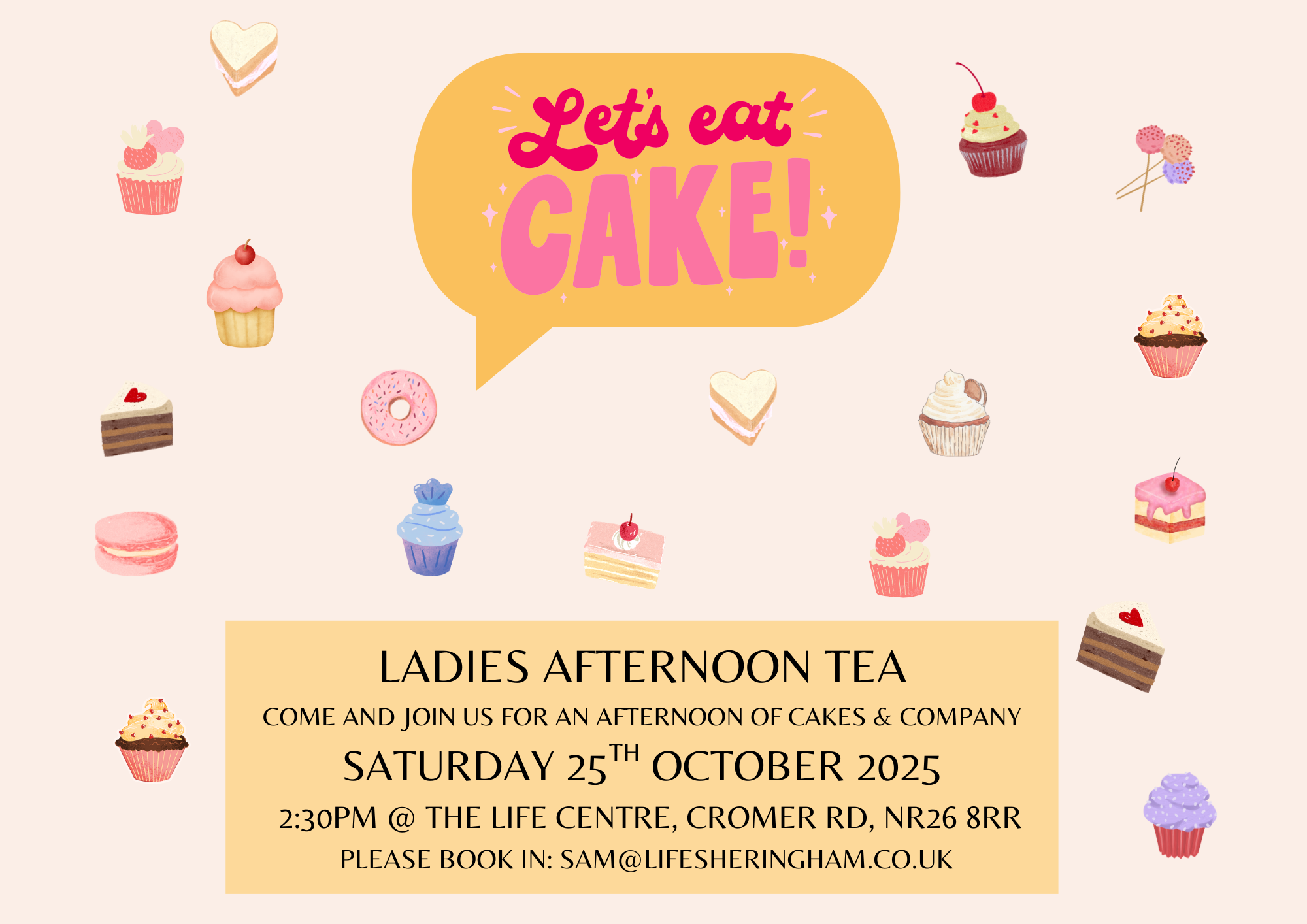 Let's eat cake! (Ladies afternoon tea)